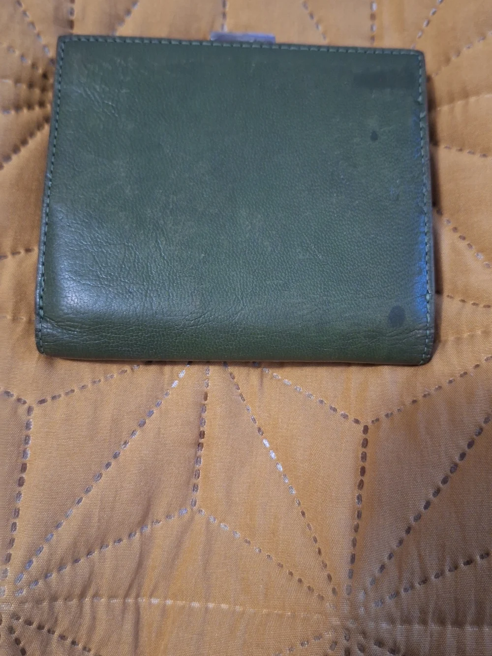 Michael Kors Olive Green Leather Wallet